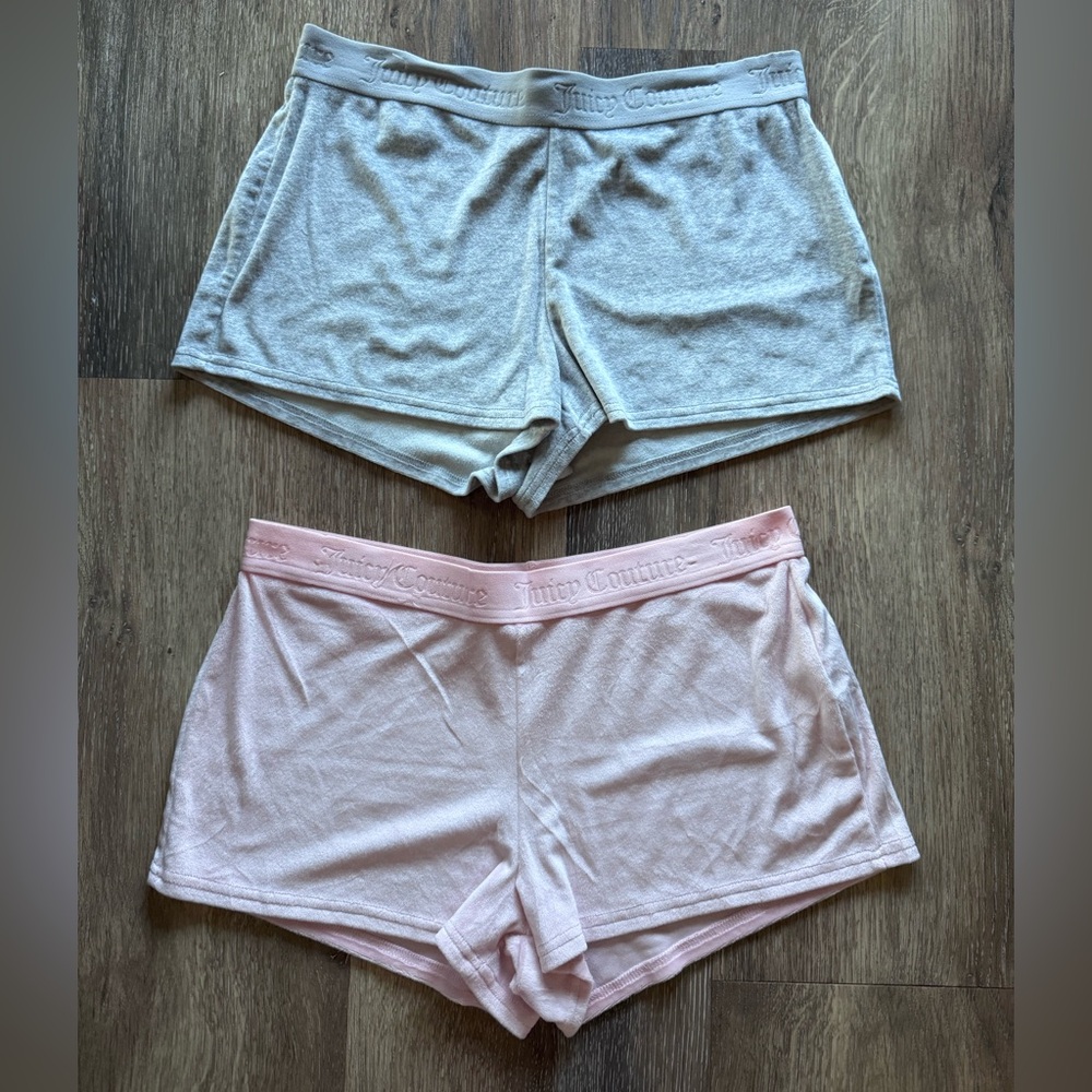 Juicy Couture Gray and Pink Women's sleep shorts